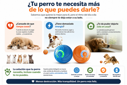 🐶✨ Pelota Inteligente Interactiva para Perros
